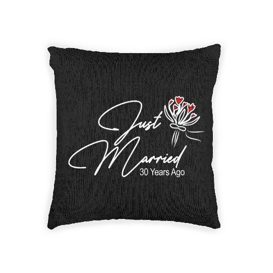 Just Married 10 Woven Pillows