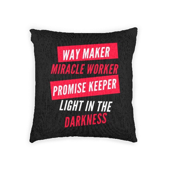 Way Maker Woven Pillows