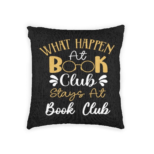 Book Club Friends Read Talk Fun Woven Pillows
