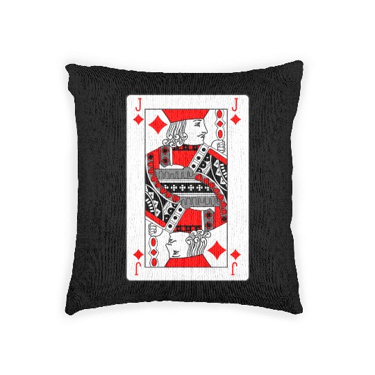 jack Playing card Woven Pillows