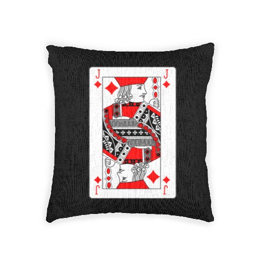 jack Playing card Woven Pillows