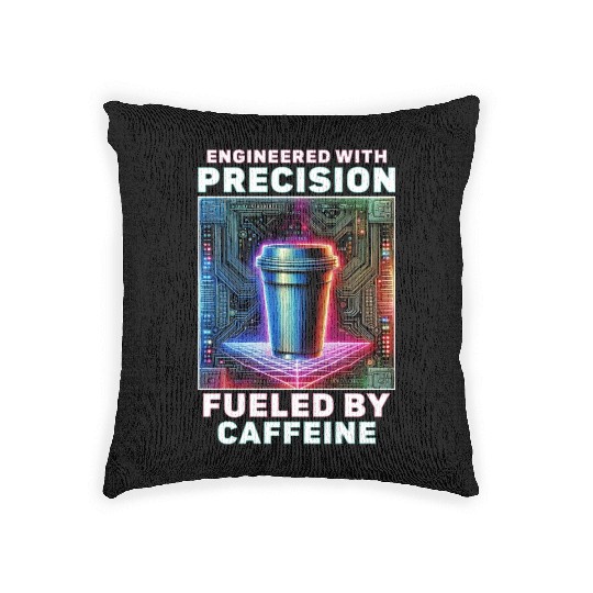 Robotics Engineer Fueled By Caffeine Woven Pillows