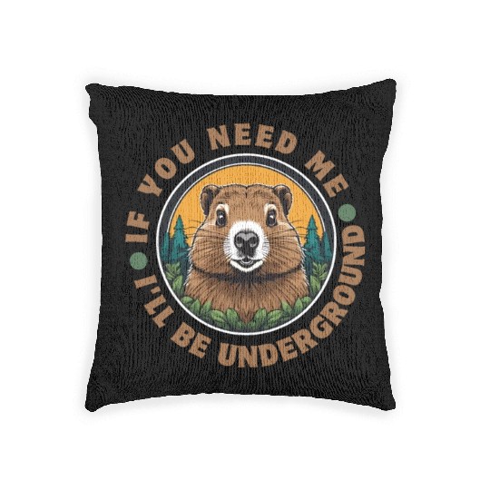 Groundhog Woven Pillows