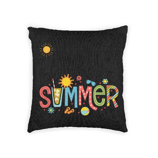 Summer vibes Woven Pillows