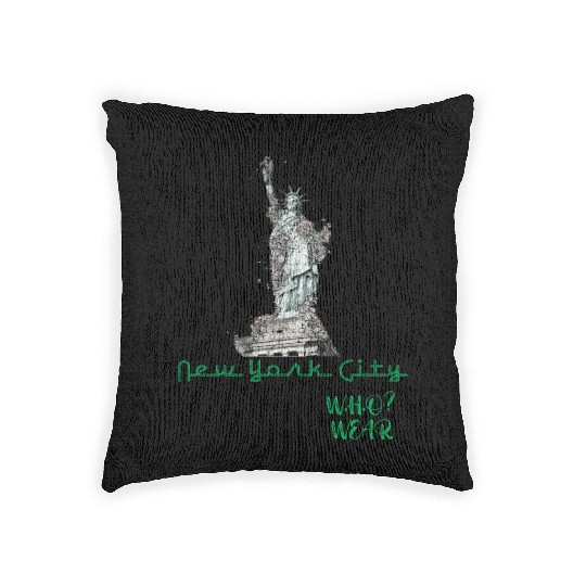 NYC LIBERTY WHO WEAR Woven Pillows