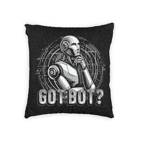 Robotics Engineer Got Bot? Woven Pillows