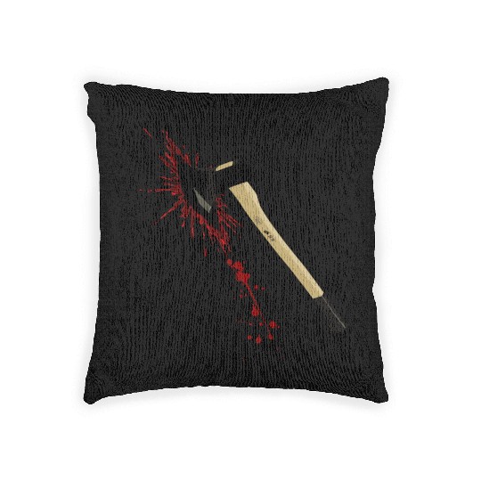 Bloody Axe Sarcastic Funny I'm Fine I'm Gonna Walk Woven Pillows