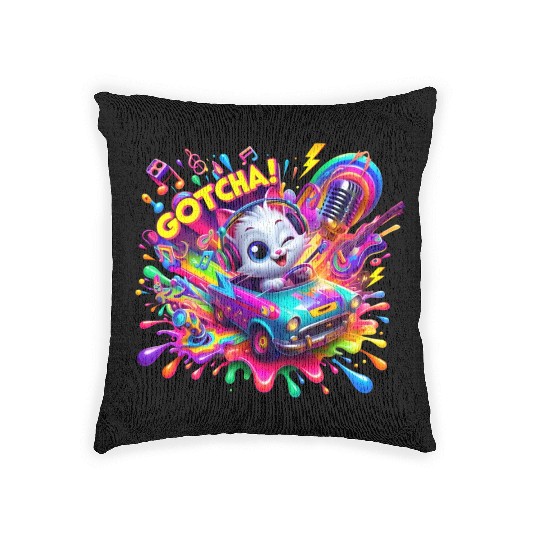 Galactic Vibes: Plosion of Splashes - GoTcha! Woven Pillows