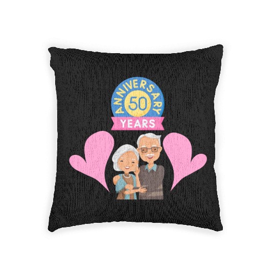 50 th anniversary Woven Pillows