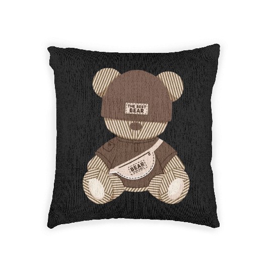 Cool Teddy Bear: Best Bear Design Woven Pillows