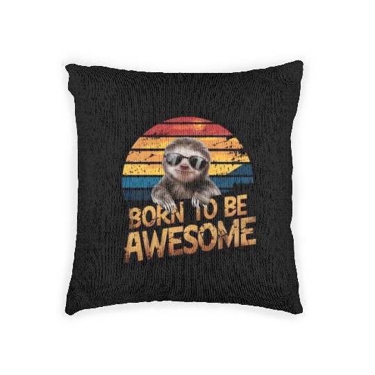 Sloth Design Embracing Lazy and Relax Vibes Woven Pillows