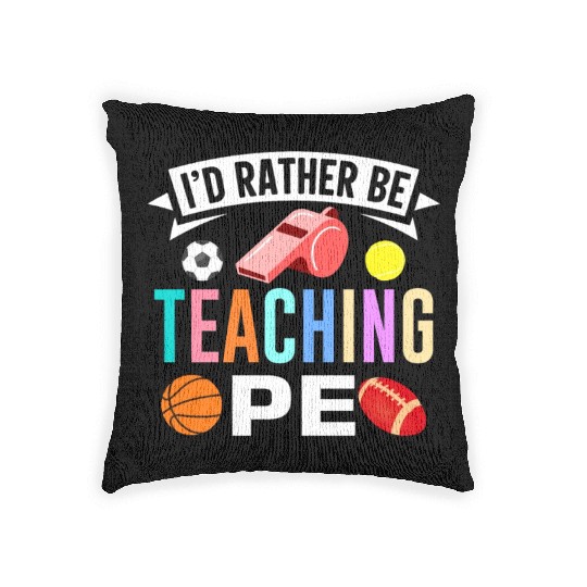 Inspiring Physical Education Teacher Design for PE Woven Pillows