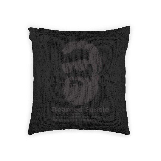 Cool Bearded Funcle - Birthday My Fun Uncle Woven Pillows