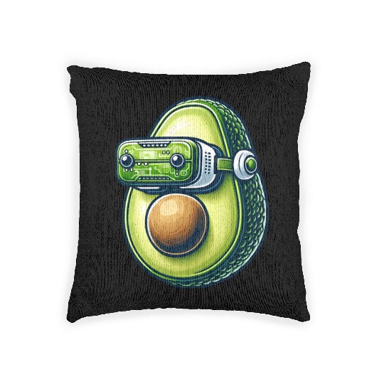Avocado VR Gamer Virtual Reality Woven Pillows