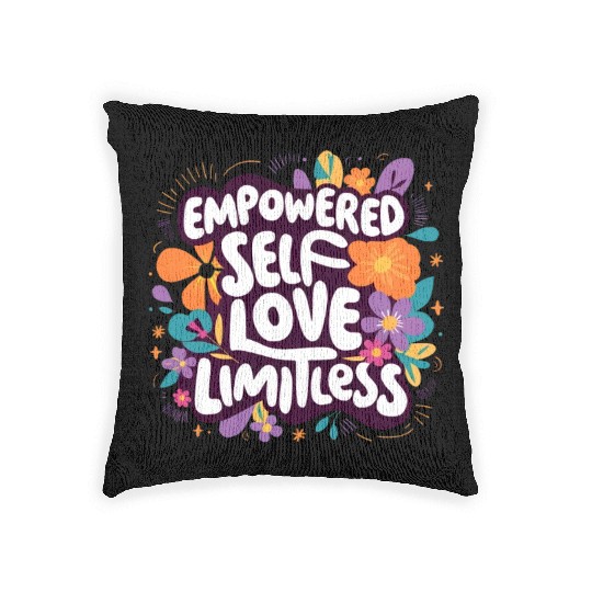 girls power self-love limitless Woven Pillows