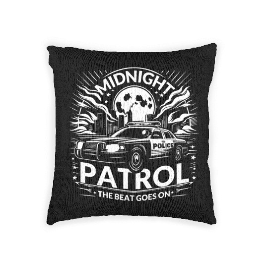 Midnight Patrol The Beat Goes On Woven Pillows