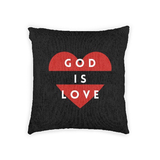 God is Love Woven Pillows