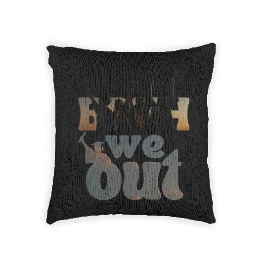 Bruh we out Graduation Graduate Woven Pillows