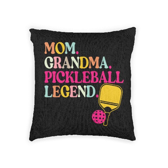 Mom Grandma Pickleball Legend Woven Pillows