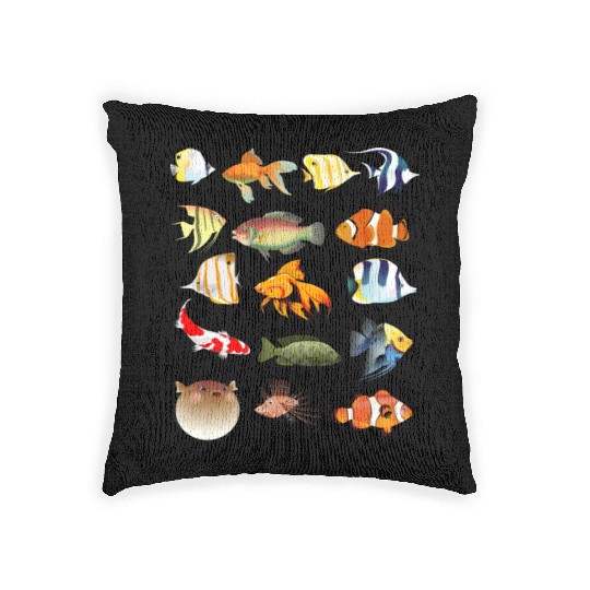Fish Lover Gift,Gift For Fish Lover Woven Pillows