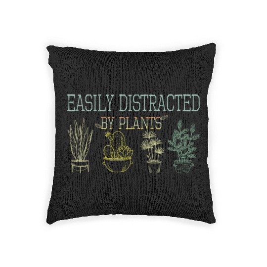It's not hoarding if its plants Funny Plant Lover Woven Pillows