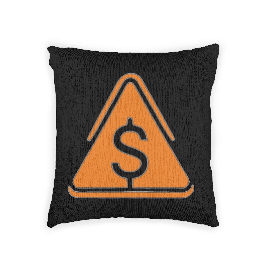 Money Triangle Woven Pillows