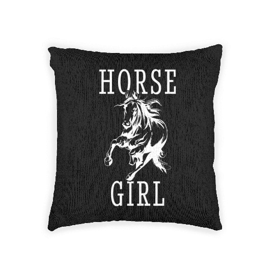 Horse Fan Racing Riding Head Sayings Farm Barn Woven Pillows