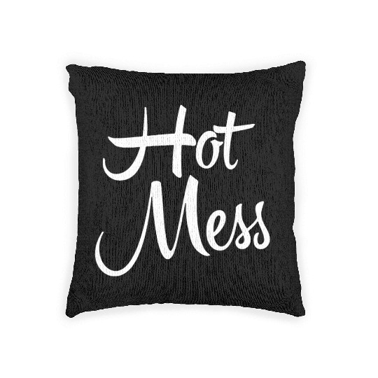 hot Mess Woven Pillows