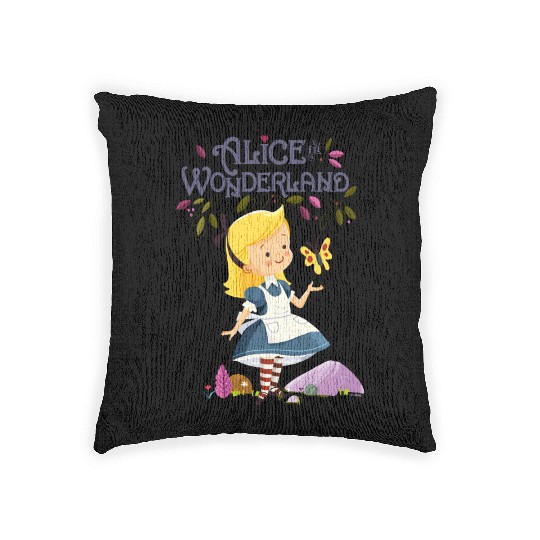 Alice in Wonderland Woven Pillows