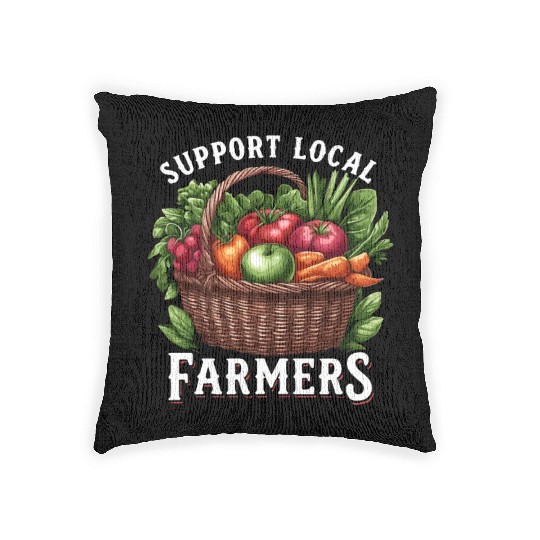Farmers Market Farmer Agriculture Farming Food Woven Pillows