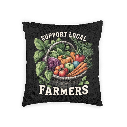 Farmers Market Farmer Agriculture Farming Food Woven Pillows