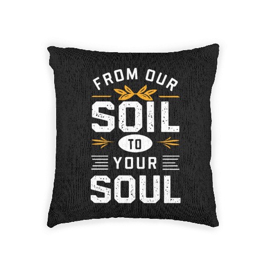 Farmers Market Farmer Agriculture Farming Food Woven Pillows