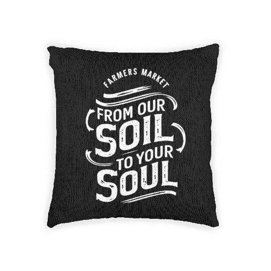 Farmers Market Farmer Agriculture Farming Food Woven Pillows