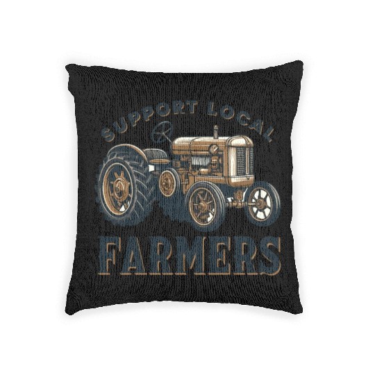 Farmers Market Farmer Agriculture Farming Food Woven Pillows