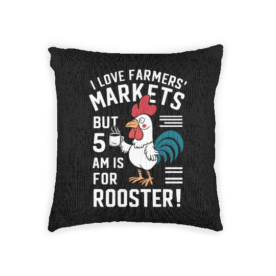 Farmers Market Farmer Agriculture Farming Food Woven Pillows