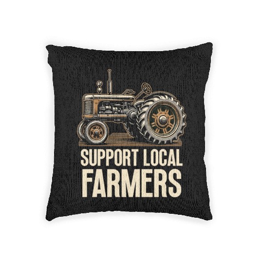 Farmers Market Farmer Agriculture Farming Food Woven Pillows