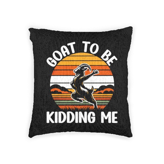 Funny Goat Yoga Meditation Yoga Instructor Namaste Woven Pillows