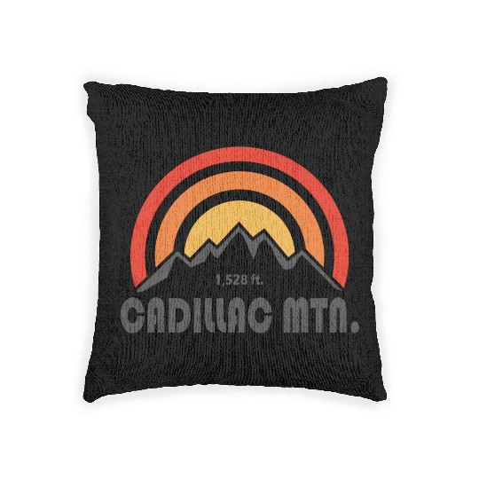 Cadillac Mountain Acadia National Park Woven Pillows