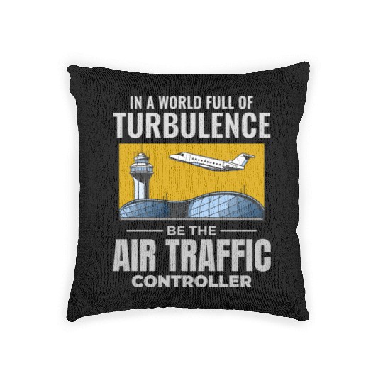 Air Traffic Controller ATC Aviation Humor Airplane Woven Pillows