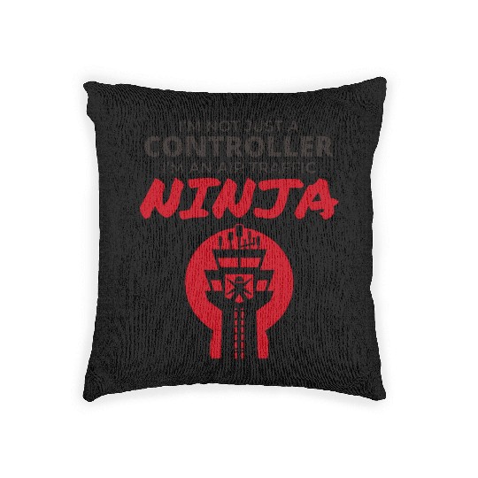 Air Traffic Controller ATC Aviation Ninja Airplane Woven Pillows