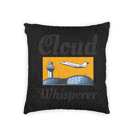 Air Traffic Controller ATC Aviation Humor Airplane Woven Pillows