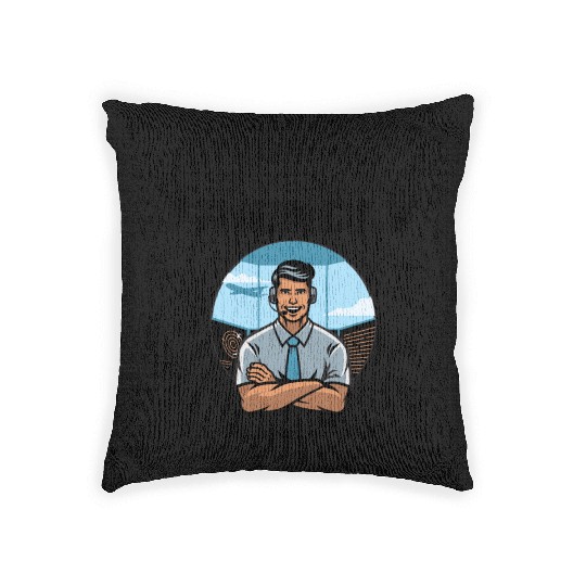 Air Traffic Controller ATC Aviation Humor Airplane Woven Pillows