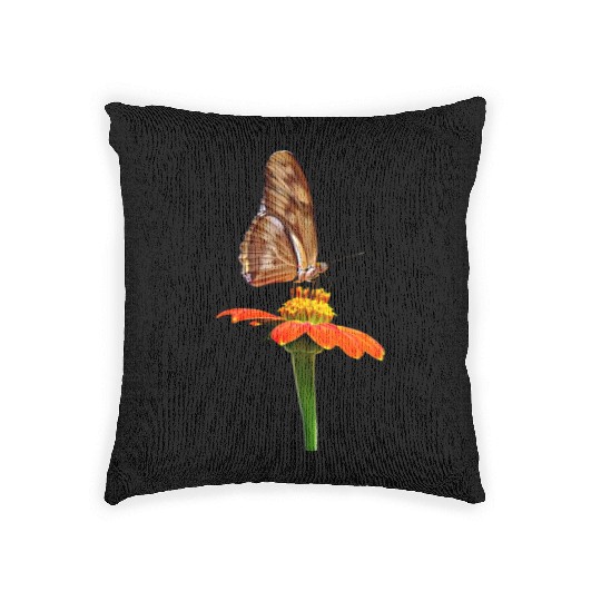 Julia Butterfly on Zinnia Woven Pillows