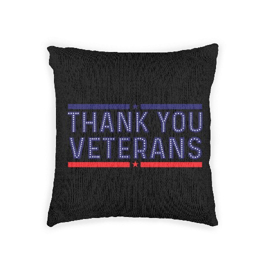 THANK YOU VETERANS Woven Pillows