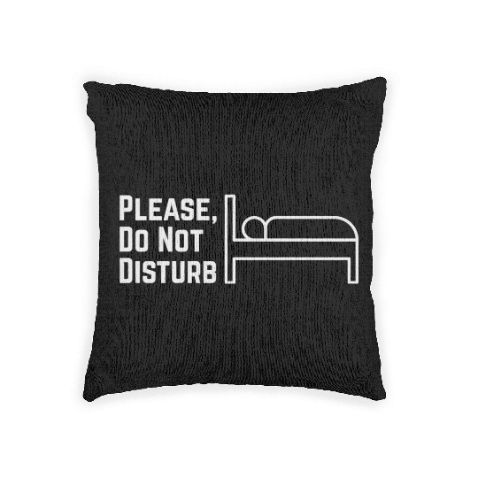 Please, Do not disturb Woven Pillows