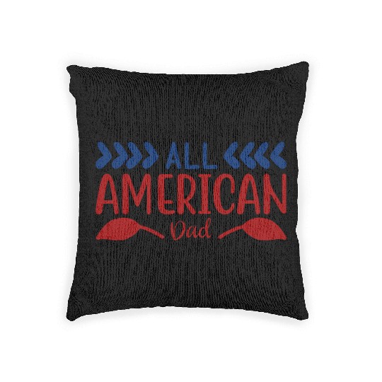 All American Dad Woven Pillows