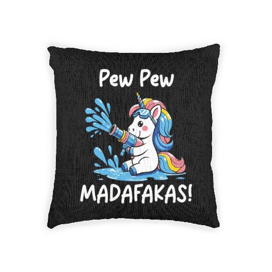Funny | Hilarious Gift Idea | Pew Pew Madafakas Woven Pillows