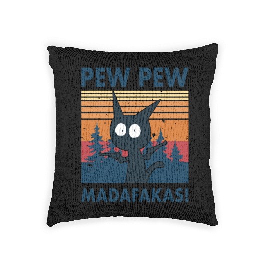Funny | Hilarious Gift Idea | Pew Pew Madafakas Woven Pillows