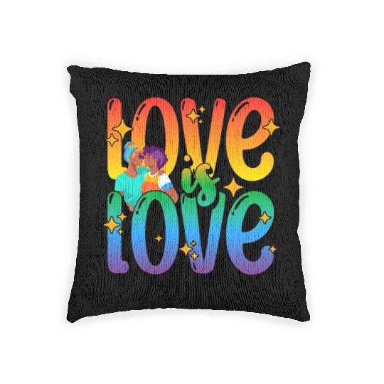 Love is Love, LGBT Woven Pillows, Pride Woven Pillows, Lesbian Gay