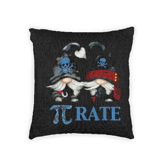 Funny Octopus Pi Day Symbol For Math Teacher Pirat Woven Pillows